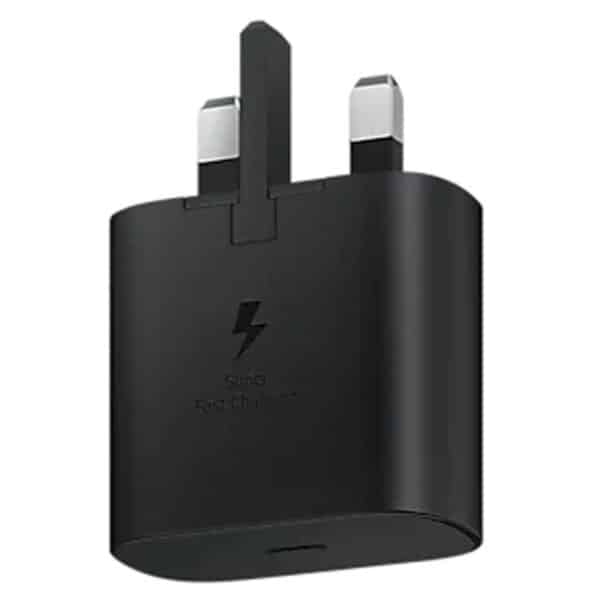 SAMSUNG 25W ADAPTER W/O CABLE BLACK 3 PIN NEW VERSION